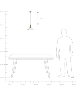 Loftlampe COLORADO Glas Transparent
