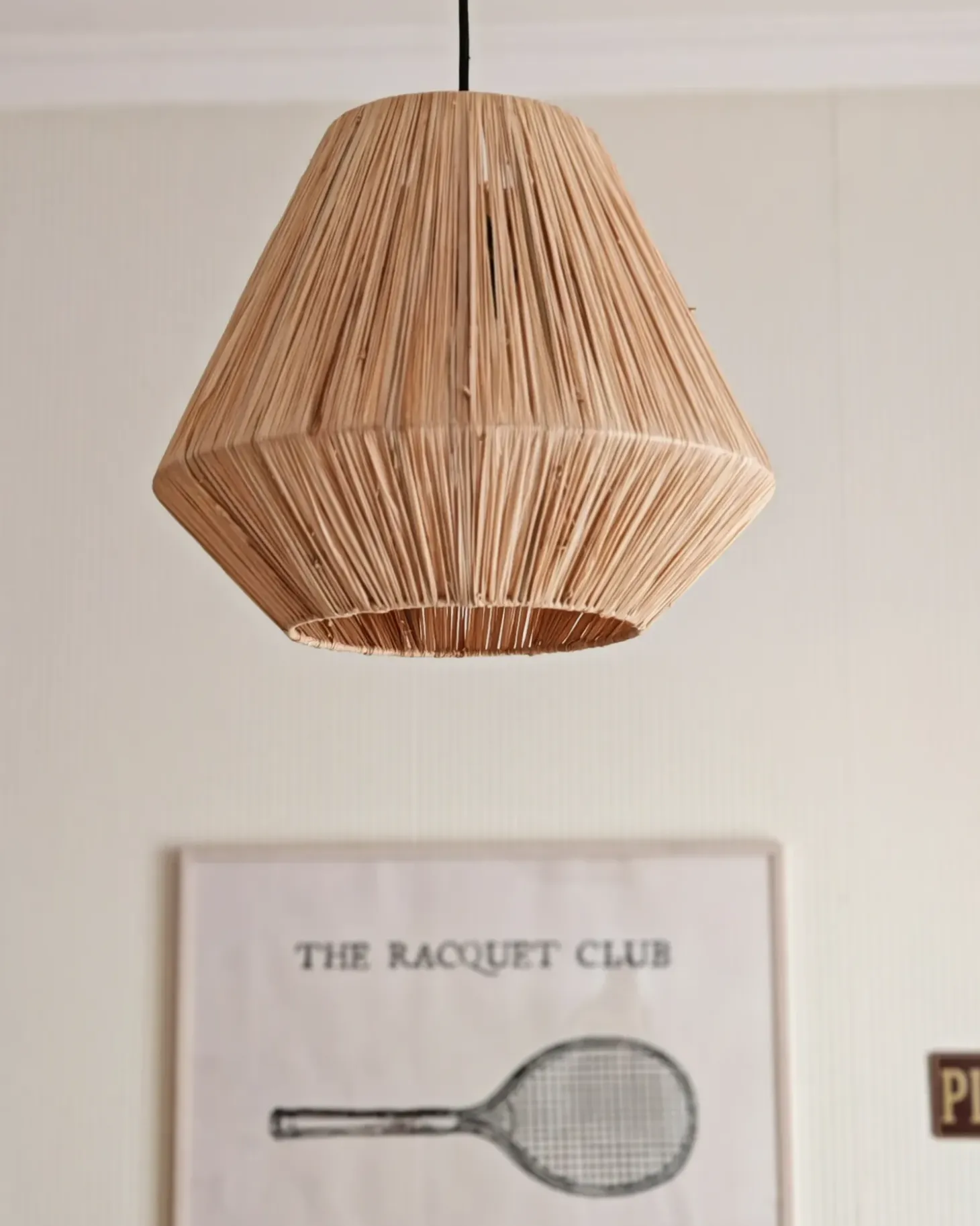Loftlampe DAMIT Flet Naturlig