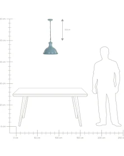 Loftlampe DIDESSA Metal Blå