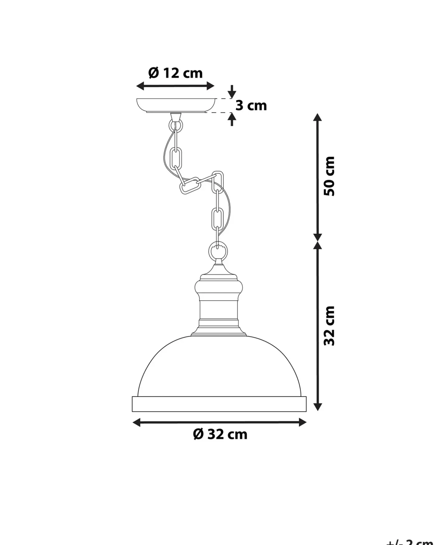 Loftlampe DIDESSA Metal Blå