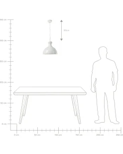 Loftlampe DIDESSA Metal Cremehvid