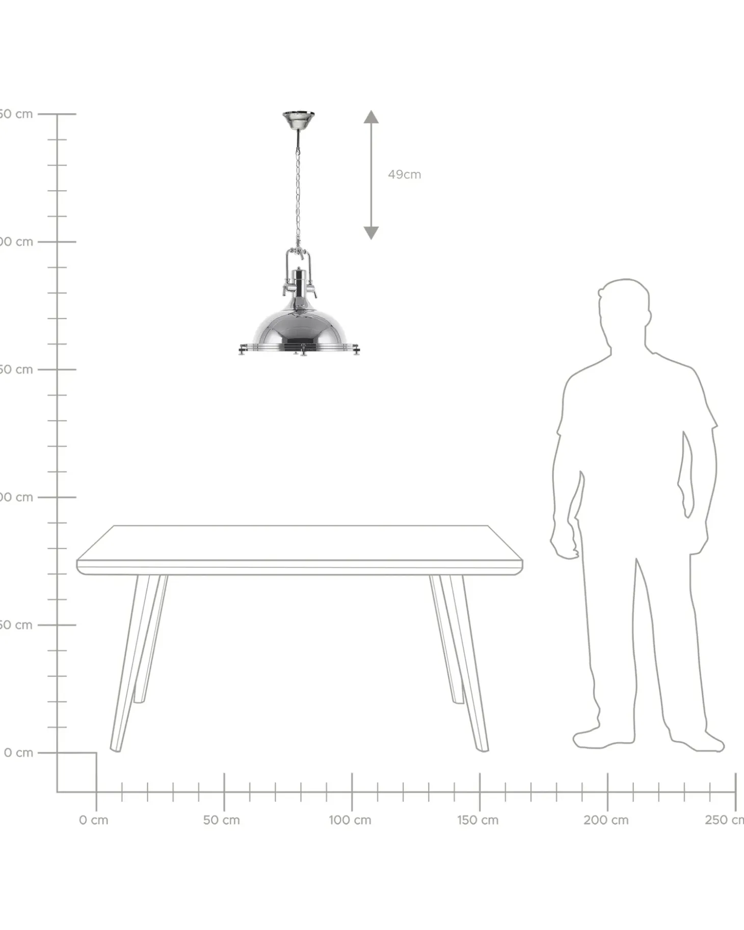 Loftlampe EBRON Metal Sølv