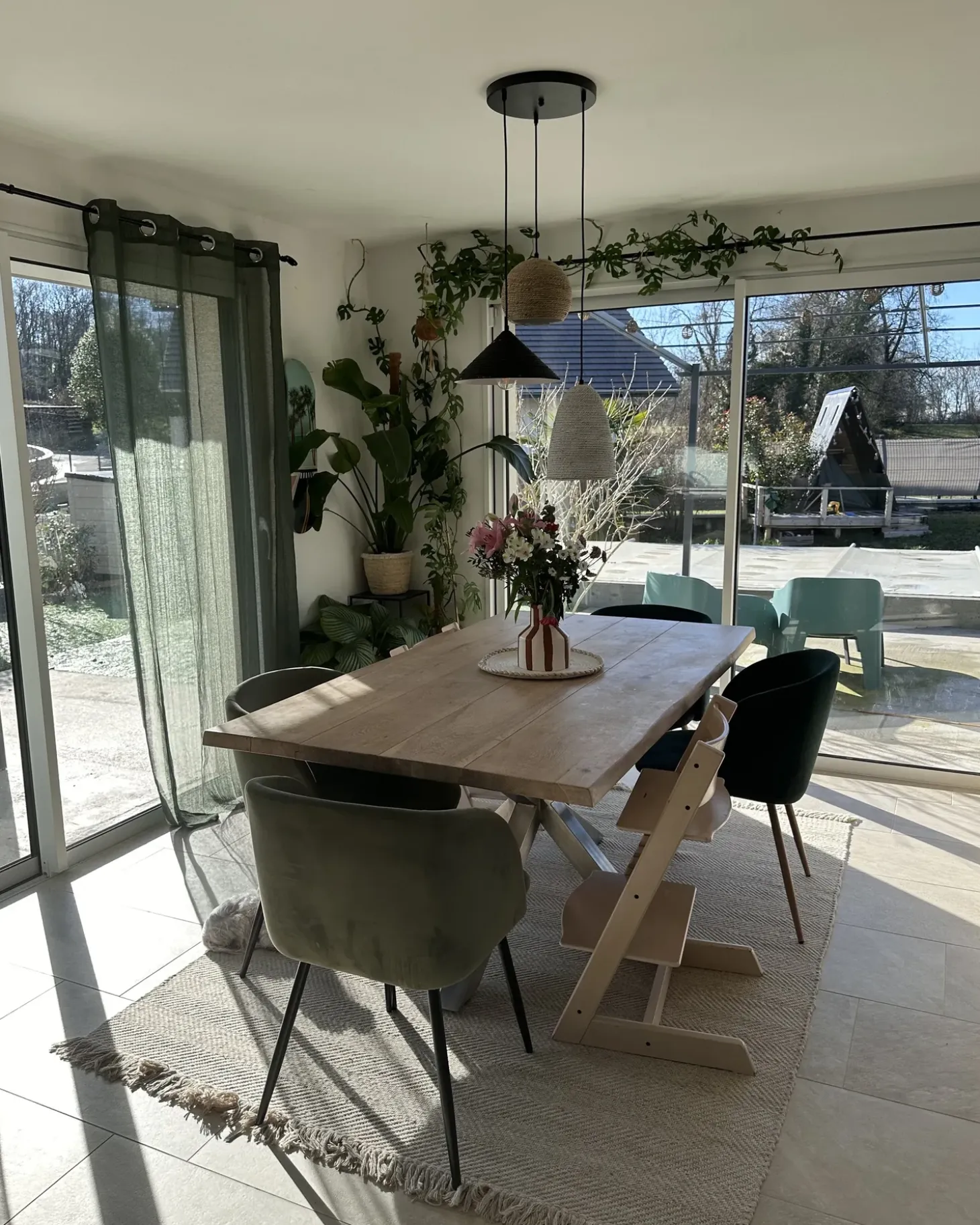 Loftlampe ENDRICK Flet Naturlig Hvid Brun