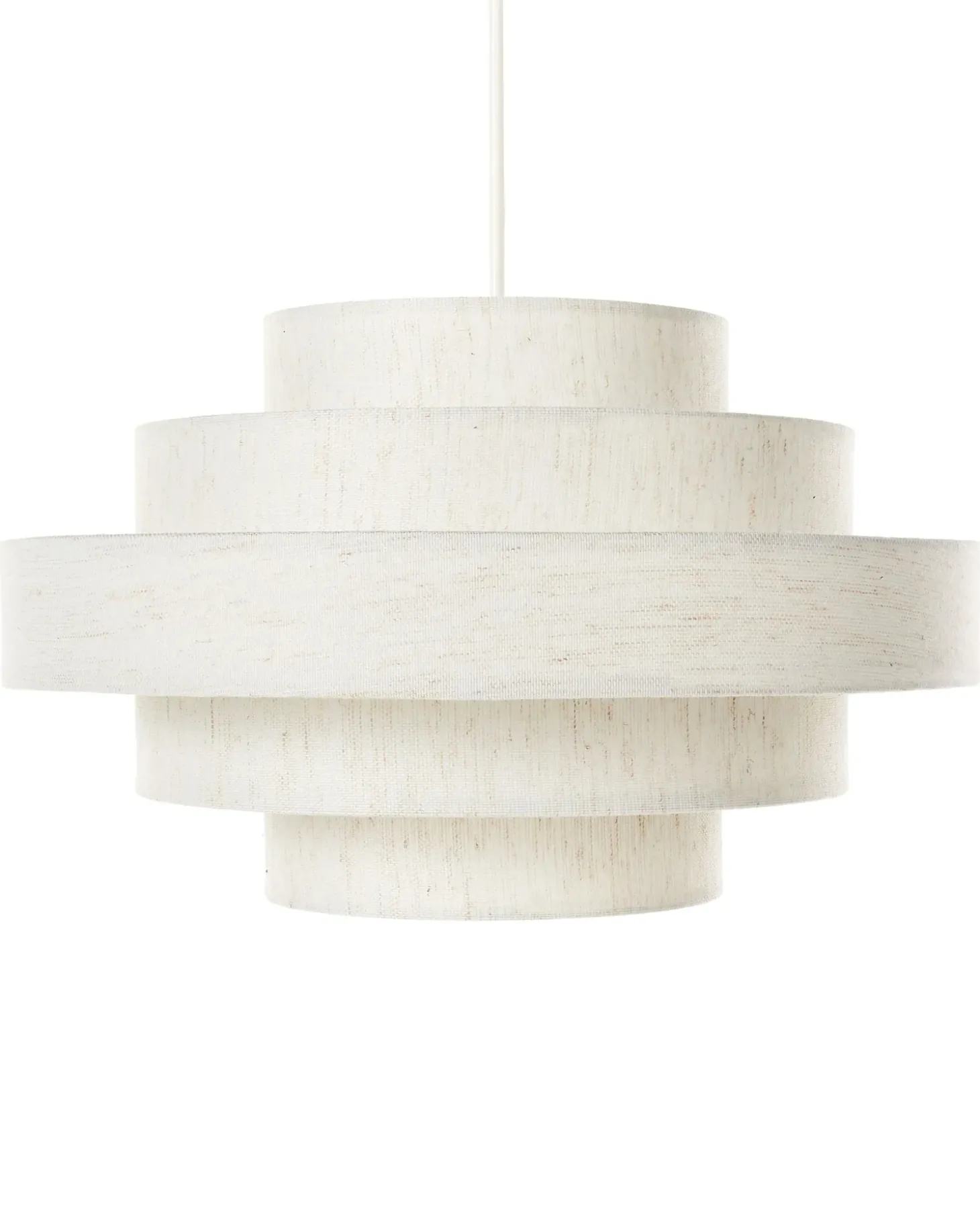 Loftlampe EREBATO Hør Cremehvid