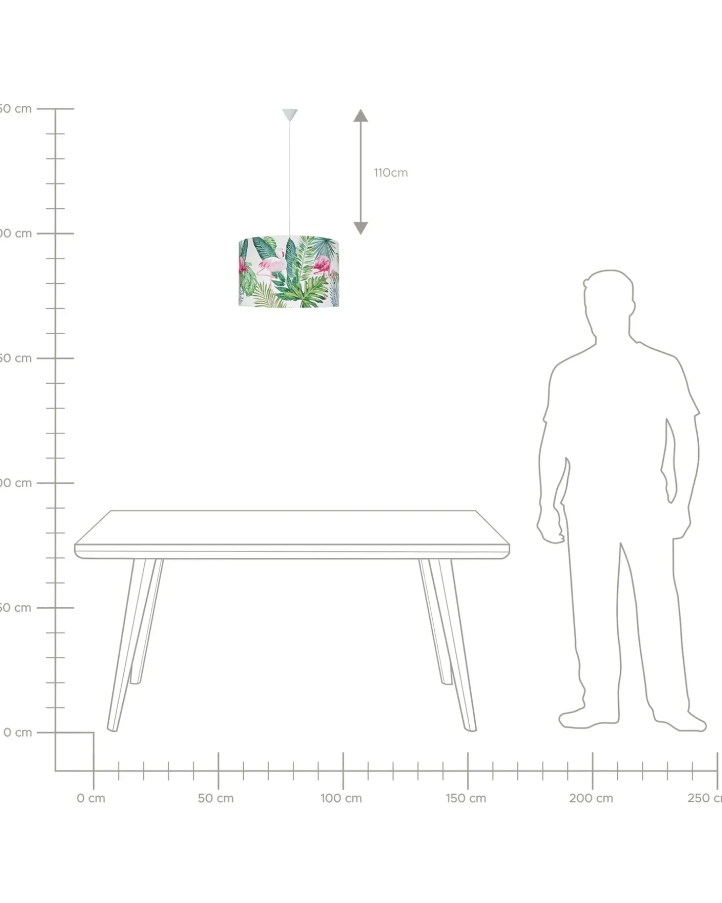 Loftlampe FLAMINGO Multifarvet