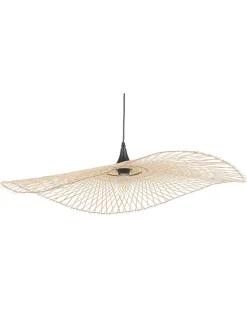 Loftlampe FLOYD Bambus Lysebrun