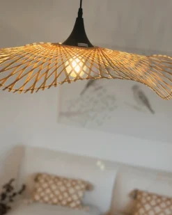 Loftlampe FLOYD Bambus Lysebrun