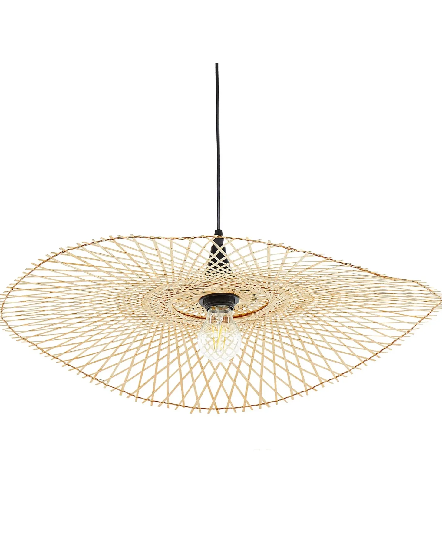 Loftlampe FLOYD Bambus Lysebrun