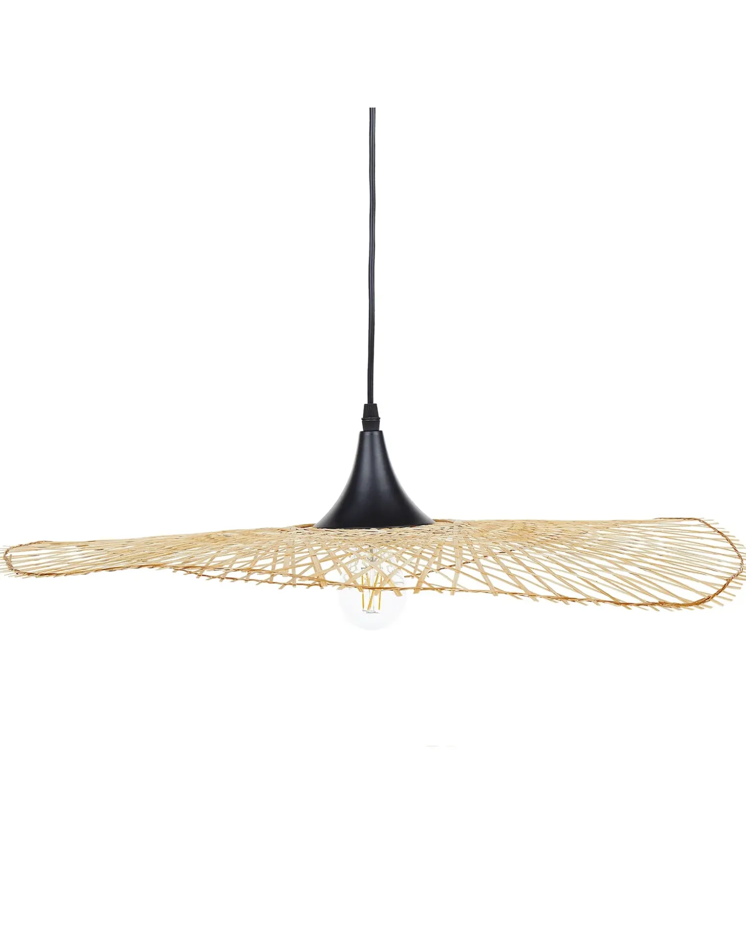 Loftlampe FLOYD Bambus Lysebrun