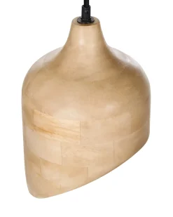 Loftlampe GANDAKI Mangotræ Lysebrun