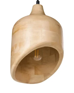 Loftlampe GANDAKI Mangotræ Lysebrun