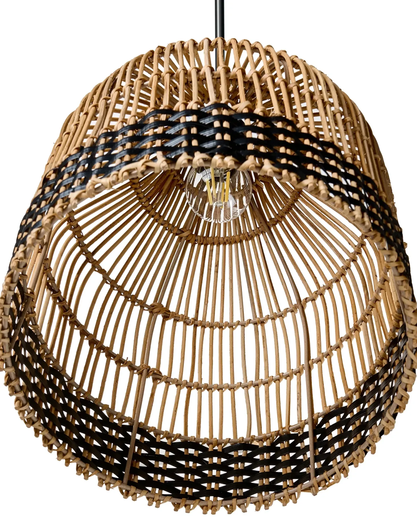 Loftlampe GILO Rattan Naturlig