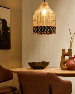 Loftlampe GILO Rattan Naturlig