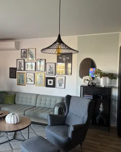 Loftlampe GIONA Metal Sort