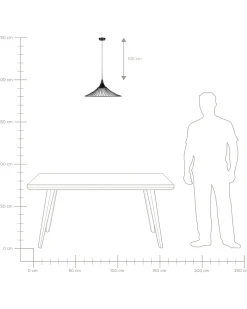 Loftlampe GIONA Metal Sort