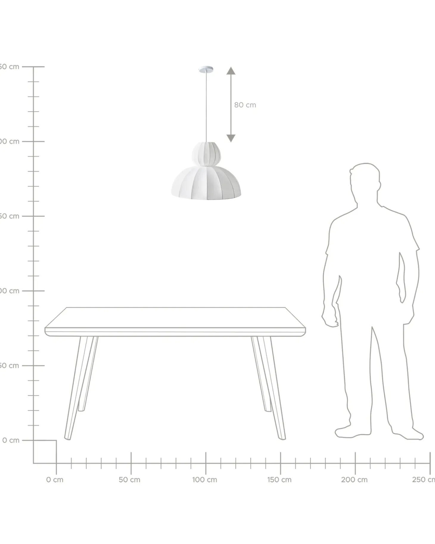 Loftlampe GOELETTE Kunstsilke Hvid