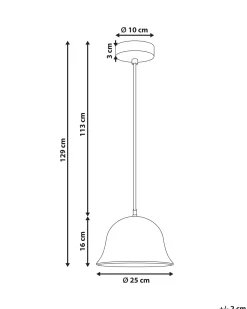 Loftlampe GOIKA Mangotræ Lysebrun