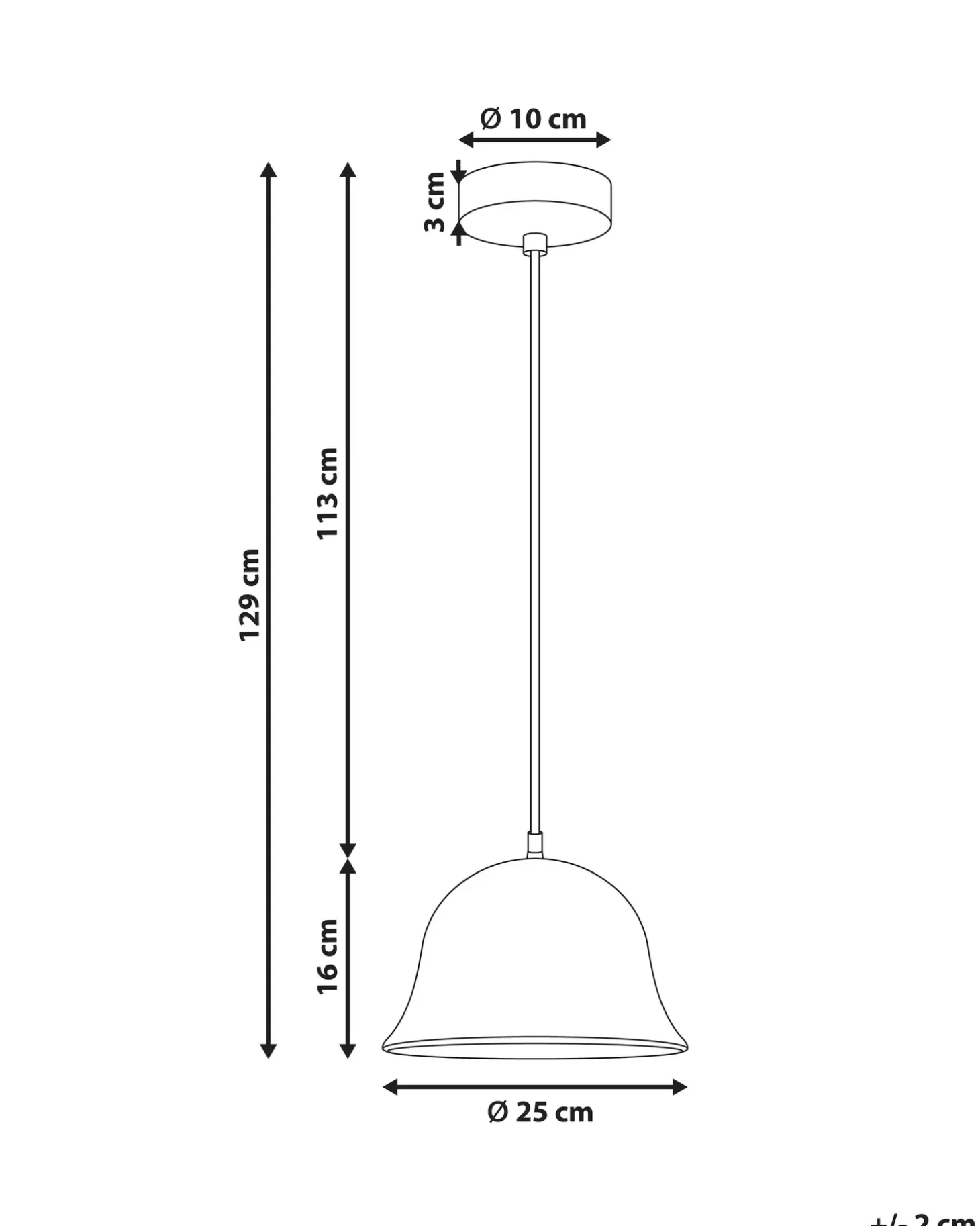 Loftlampe GOIKA Mangotræ Lysebrun