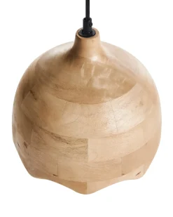 Loftlampe GOMATI Mangotræ Lysebrun