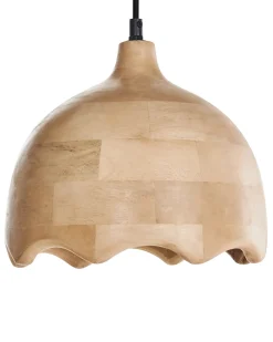 Loftlampe GOMATI Mangotræ Lysebrun