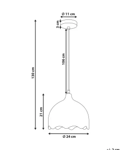 Loftlampe GOMATI Mangotræ Lysebrun