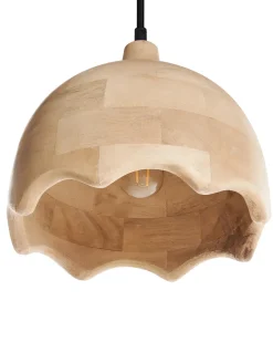 Loftlampe GOMATI Mangotræ Lysebrun