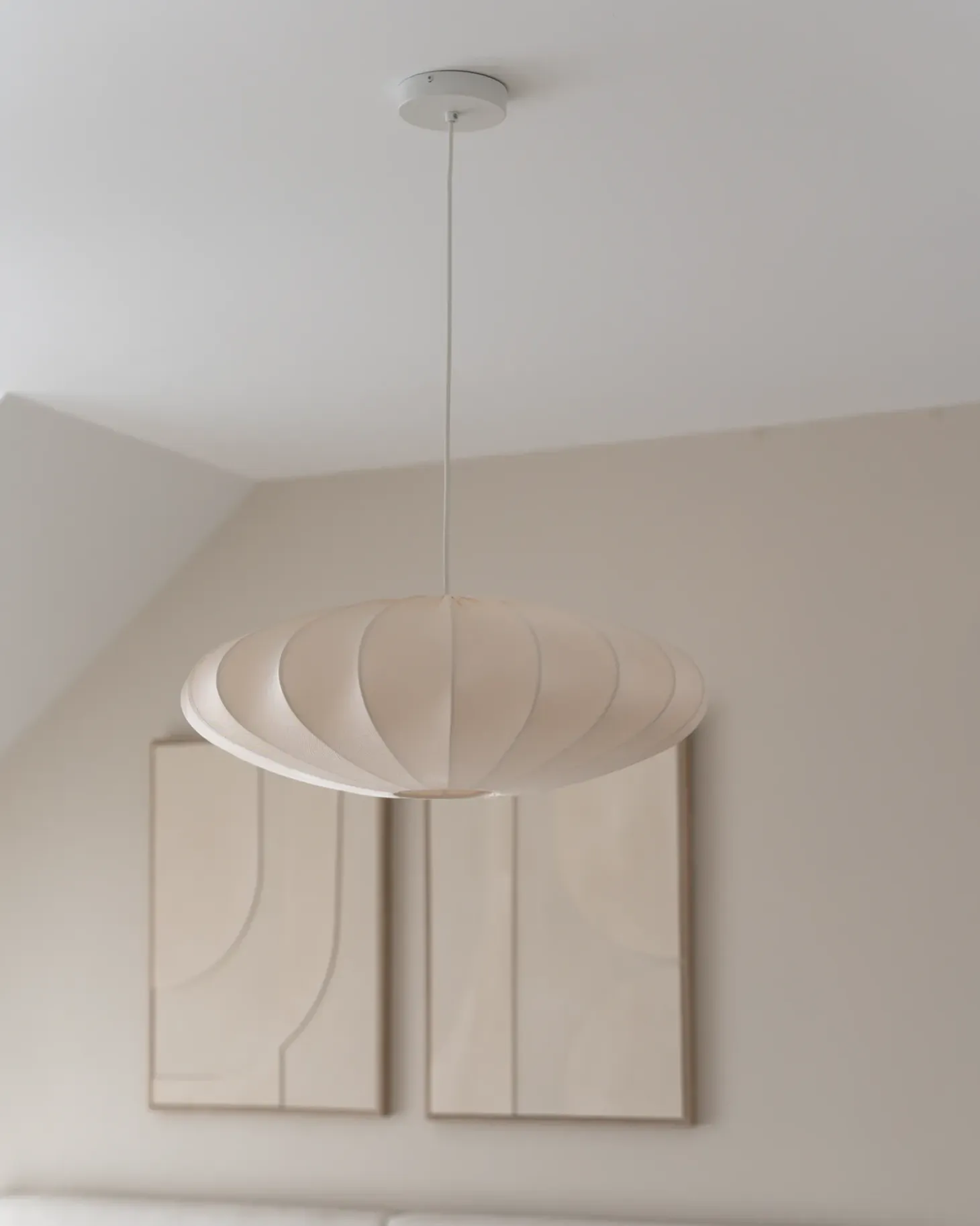 Loftlampe GUACARA Cremehvid