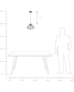 Loftlampe GUAM Metal Sort