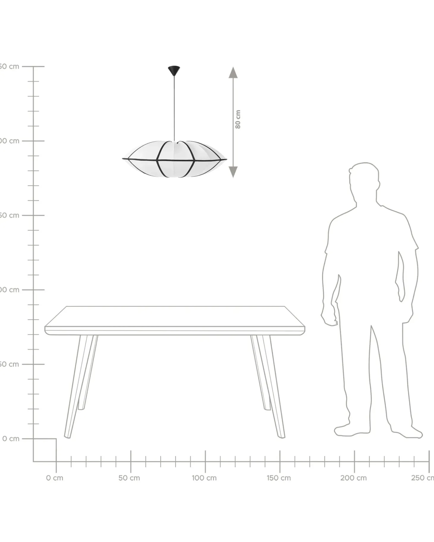Loftlampe GUASARE Hvid