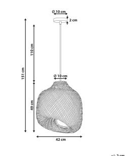 Loftlampe GURABO Bambus Naturlig