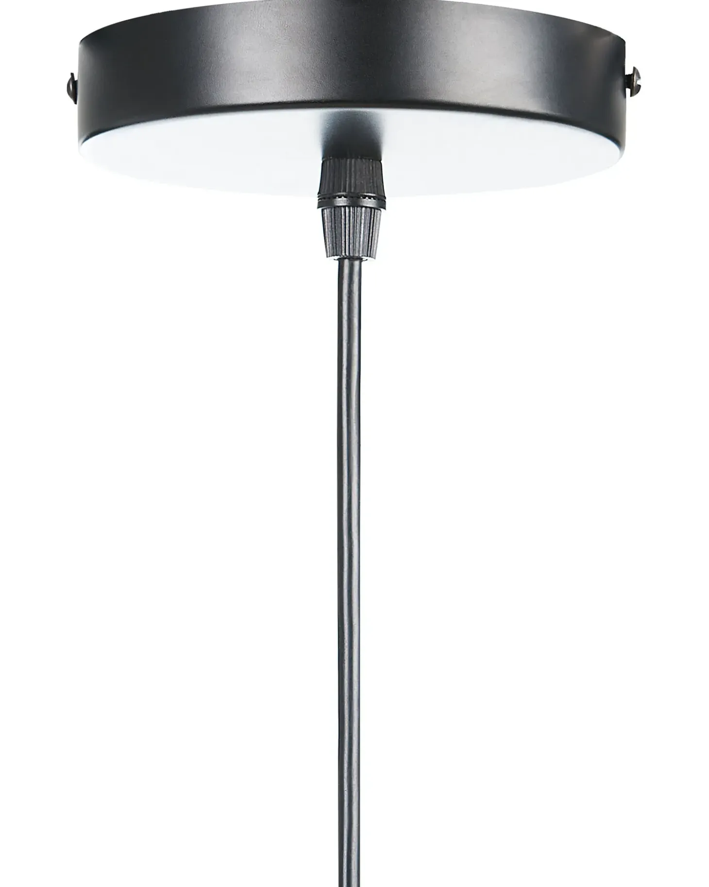 Loftlampe GWERU papirreb Sort