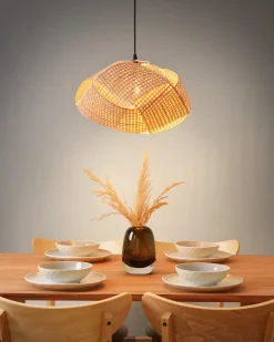Loftlampe HALIL Bambus Beige