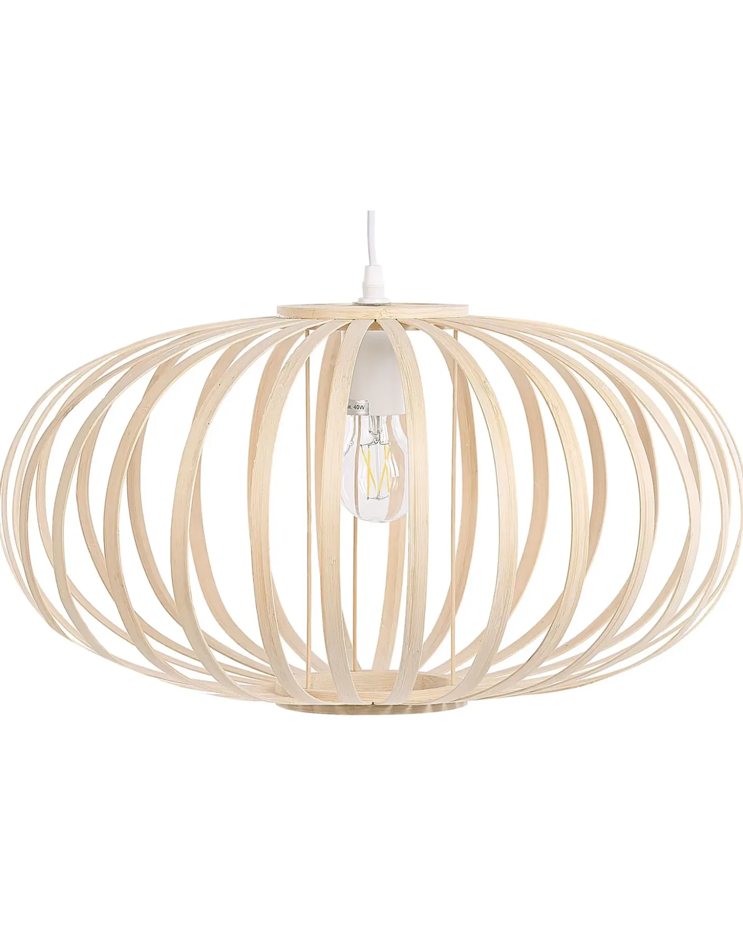 Loftlampe HAVEL Bambus Lysebrun