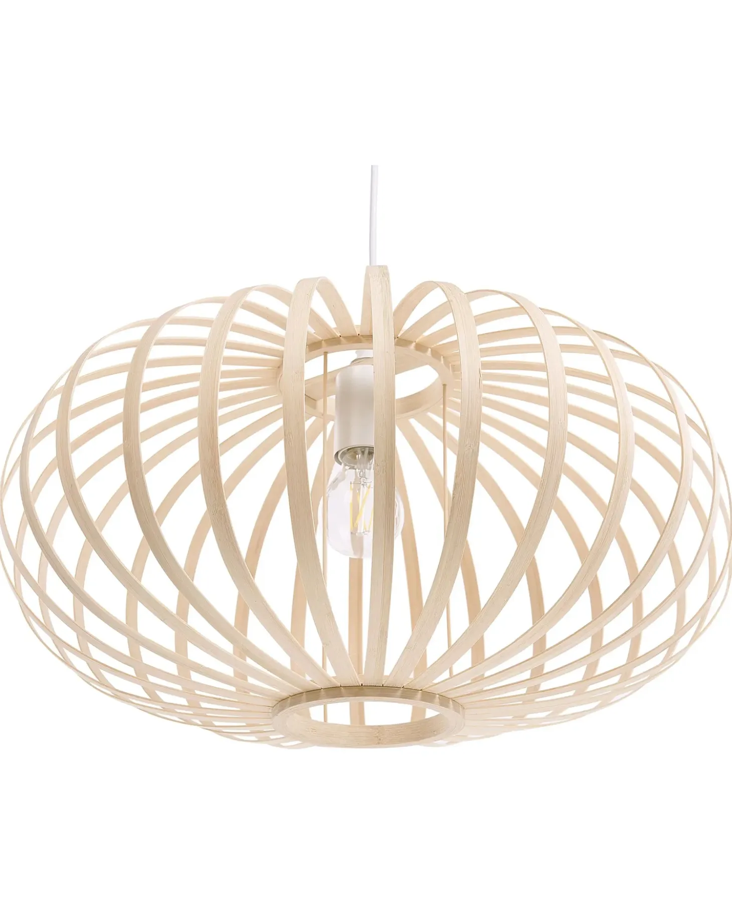 Loftlampe HAVEL Bambus Lysebrun