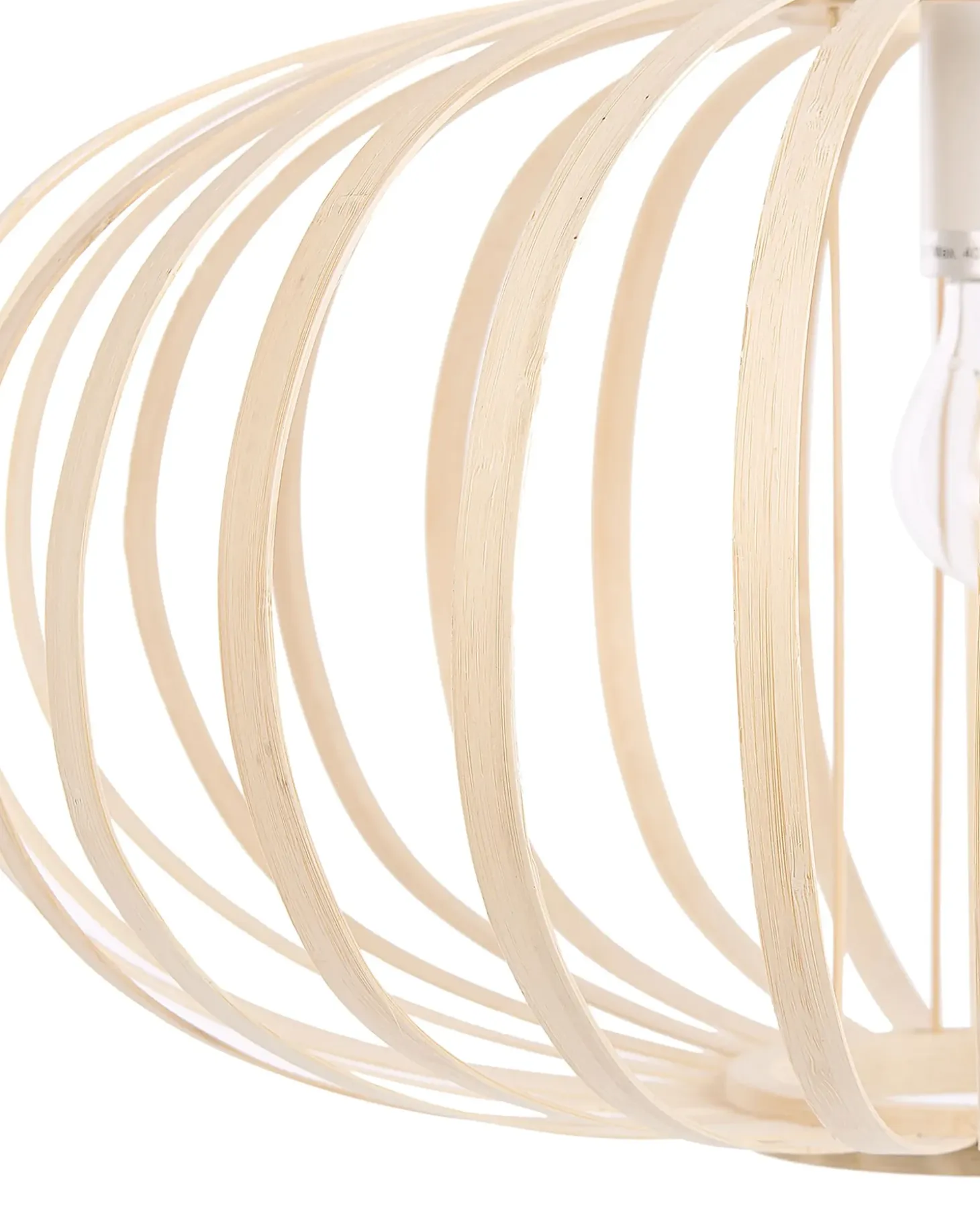 Loftlampe HAVEL Bambus Lysebrun