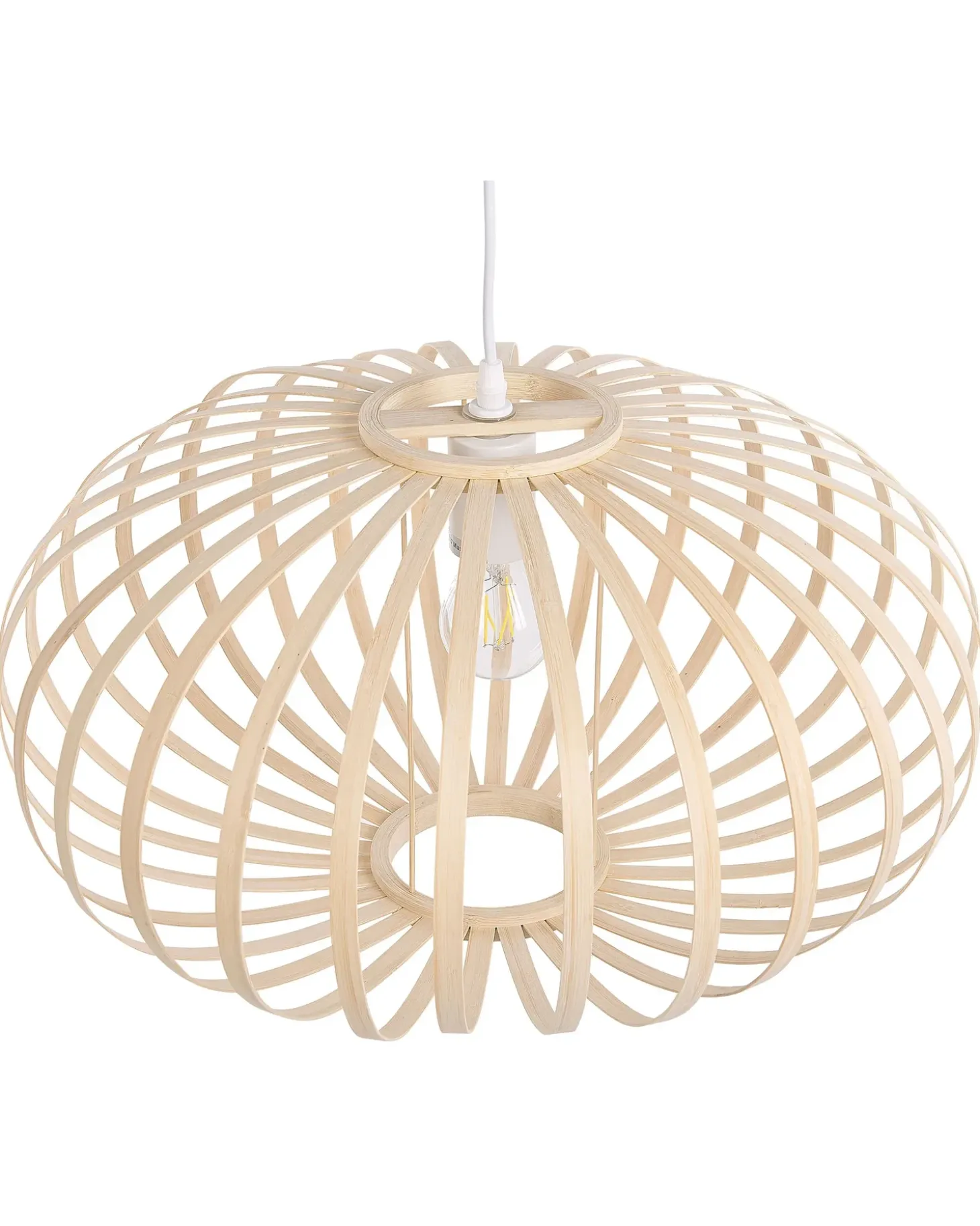 Loftlampe HAVEL Bambus Lysebrun