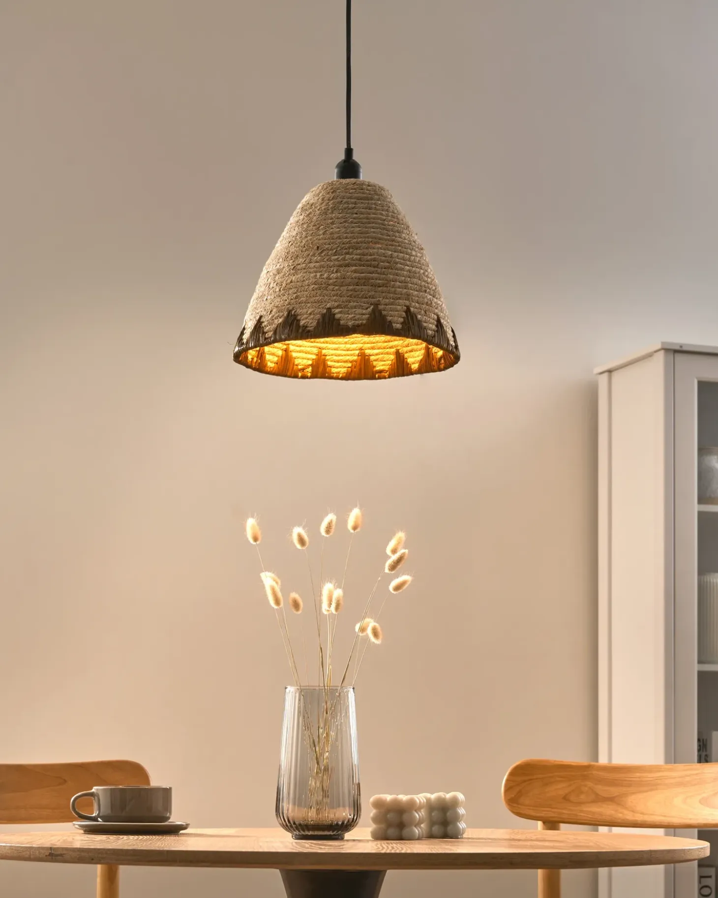 Loftlampe INKSI Flet Naturlig