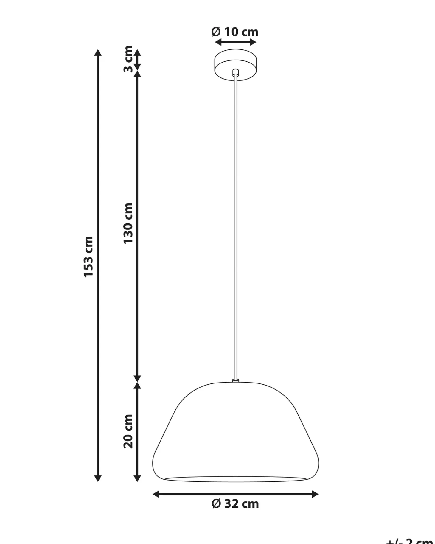 Loftlampe JOKU Metal Lys Beige