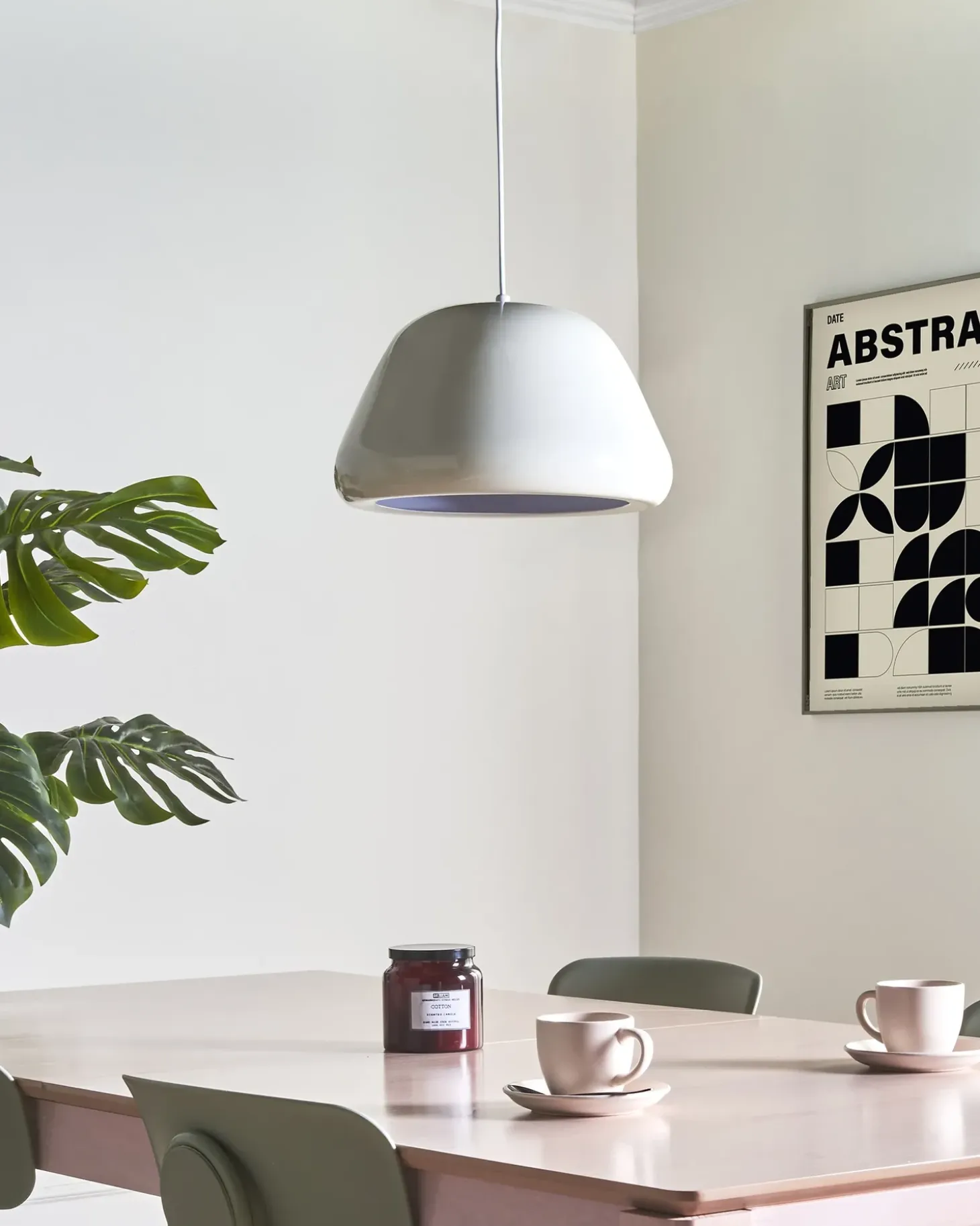 Loftlampe JOKU Metal Lys Beige