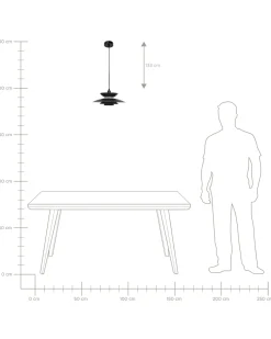 Loftlampe JURGA Metal Sort