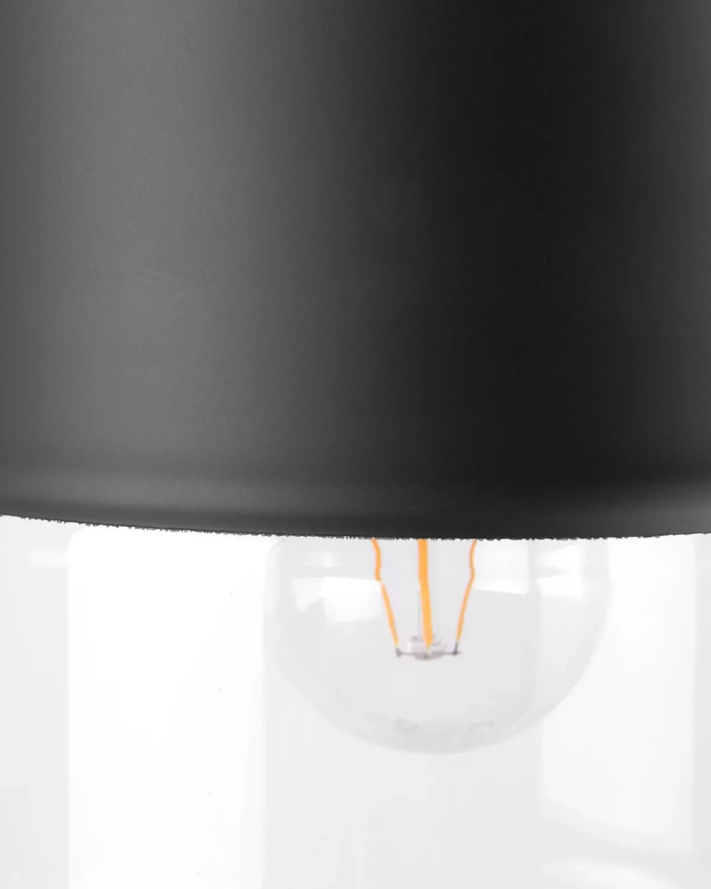 Loftlampe JURUA Glas Sort