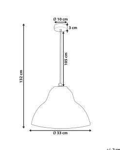 Loftlampe KABALEBO Papmaché Grå