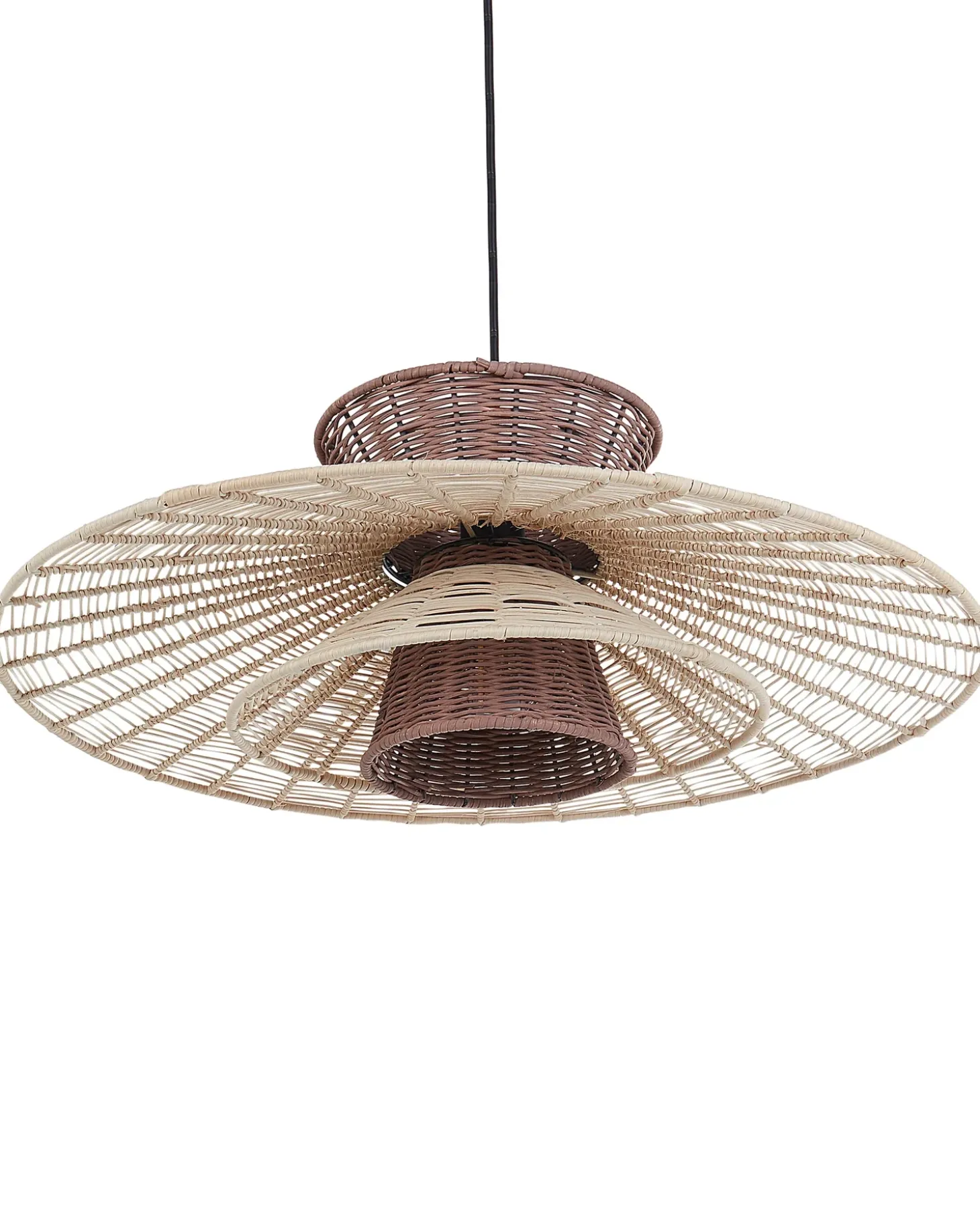 Loftlampe KABOMPO Rattan Brun