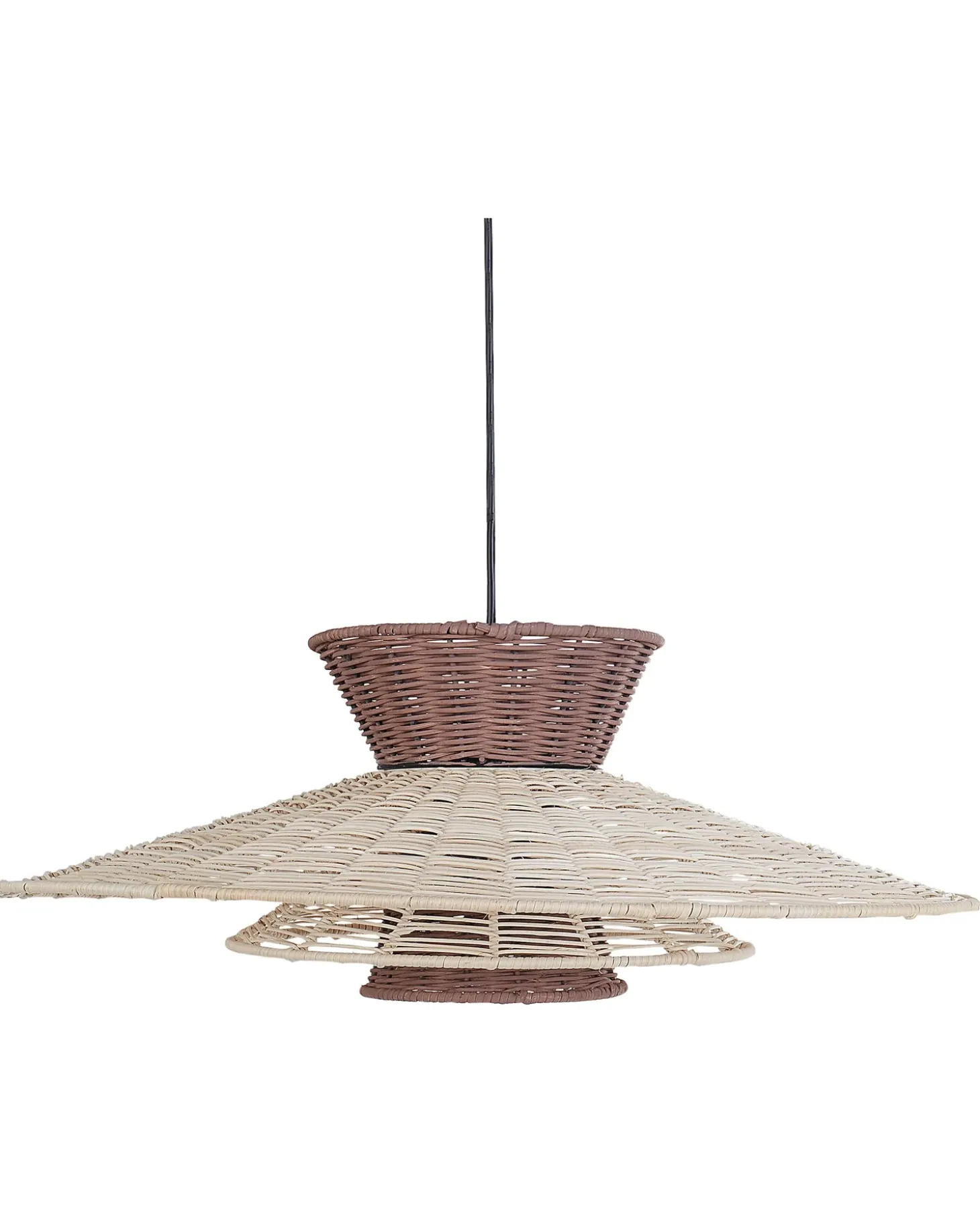 Loftlampe KABOMPO Rattan Brun