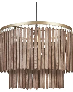 Loftlampe KAVERI Mangotræ Brun