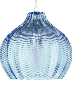 Loftlampe KEILA Glas Blå