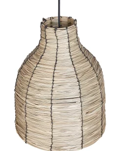 Loftlampe KELAKAS Flet Naturlig