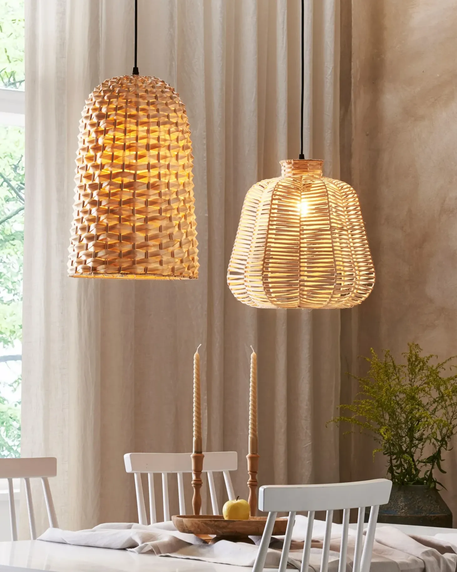 Loftlampe KERIO Bambus Naturlig