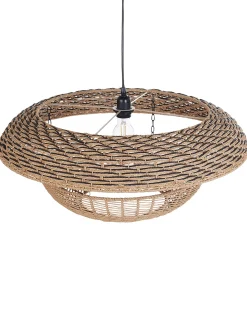 Loftlampe KIDEPO papirreb Brun