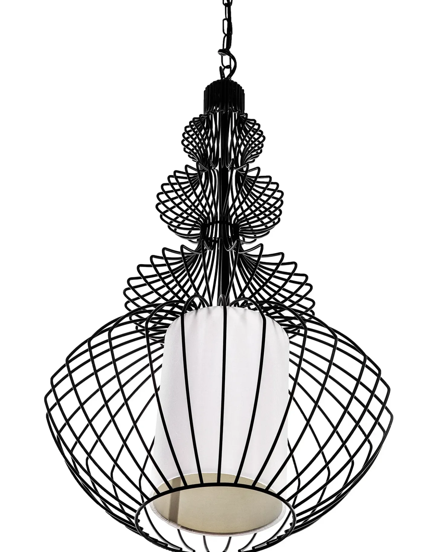 Loftlampe KOLVA Metal Sort